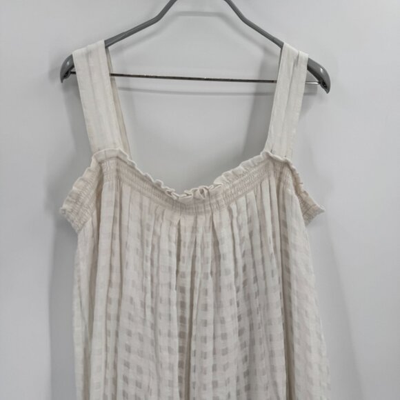 Maison de Papillon Autumn Linen Blend Sleeveless Maxi Dress size L Large Frm RTR - Picture 2 of 6